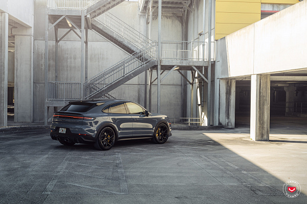 Фото дисков Vossen EVO-3 Черный глянец на Porsche Cayenne III
