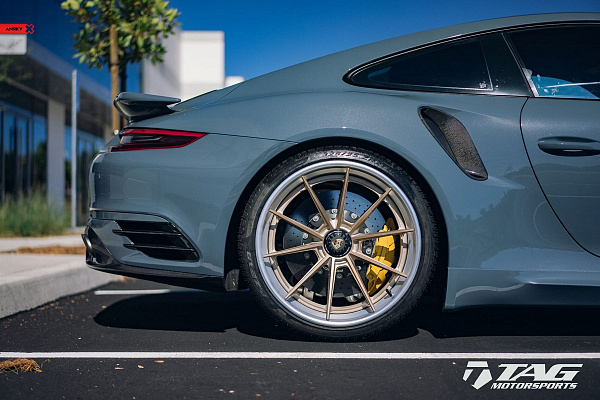 Фото дисков Anrky AN38 Сатиновое золото на Porsche 911 VII