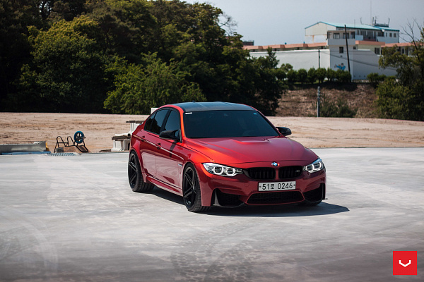 Фото дисков Vossen VFS-5 Черный сатин на BMW 3/M3 (F3x/F80)