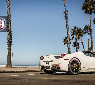 Фото дисков HRE P101 на Ferrari 458