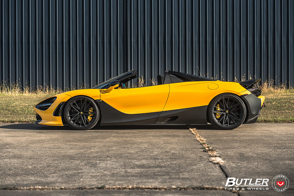 Фото дисков Vossen M-X6 Черный сатин на McLaren 720S