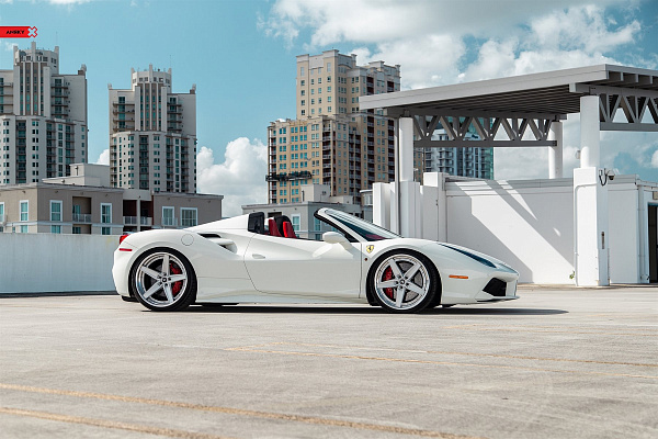 Фото дисков Anrky AN35 Сатиновый лак на Ferrari 488