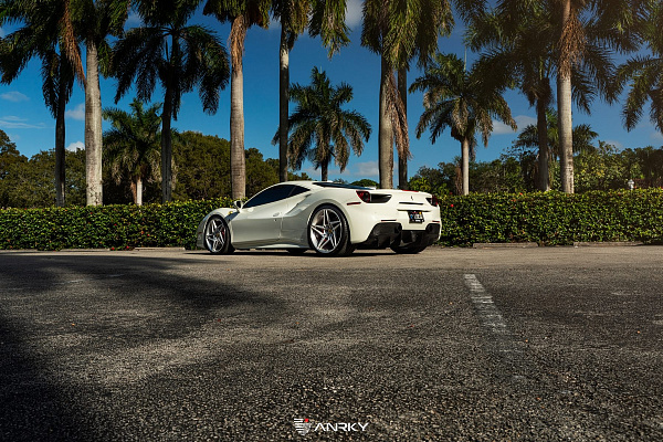 Фото дисков Anrky S1-X3 Глянцевый лак на Ferrari 488