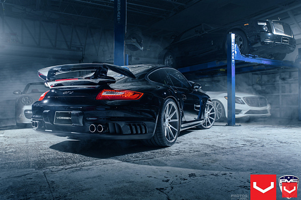 Фото дисков Vossen VFS-1 Серебро на Porsche 911 VI