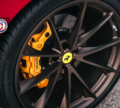 Фото дисков HRE P204 на Ferrari 488