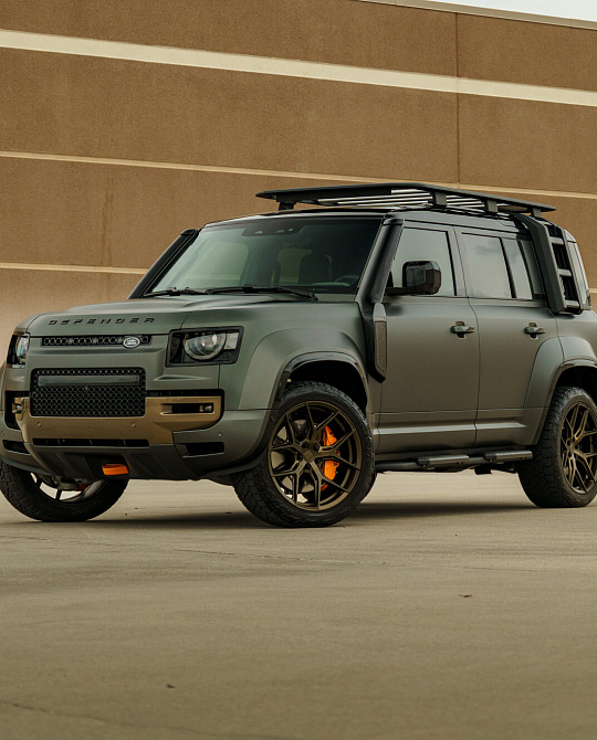 Фото дисков HF-5 Сатиновая бронза на Land Rover Defender II