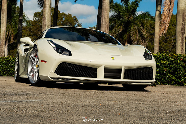 Фото дисков Anrky S1-X3 Глянцевый лак на Ferrari 488