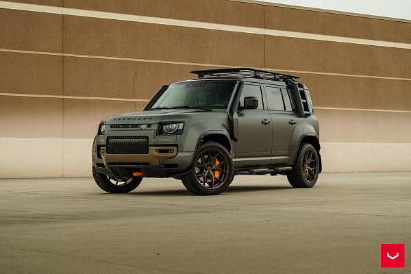 Фото дисков Vossen HF-5 Сатиновая бронза на Land Rover Defender II