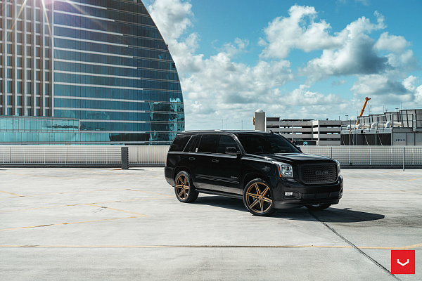 Фото дисков Vossen HF6-2 Глянцевое темное золото на GMC Yukon V