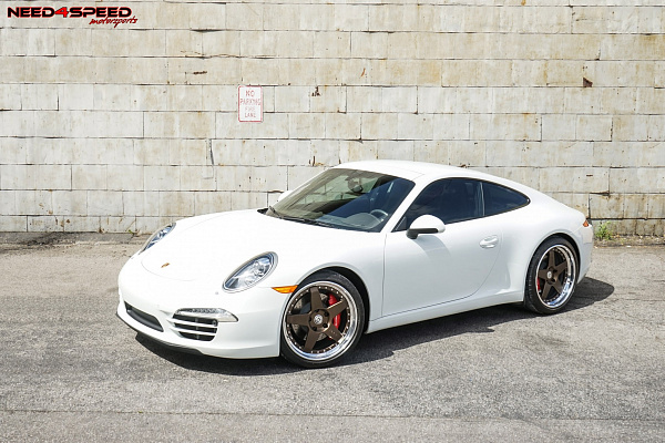 Фото дисков HRE C105 Сатиновая бронза на Porsche 911 VII