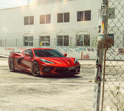 Фото дисков Vossen HF-3 на Chevrolet Corvette C8