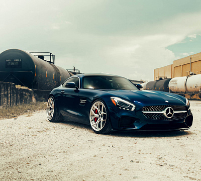 Фото дисков Brixton Forged PF7 на Mercedes-Benz AMG GT I