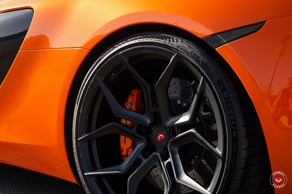 Фото дисков Vossen EVO-3 Черный сатин на McLaren 650S