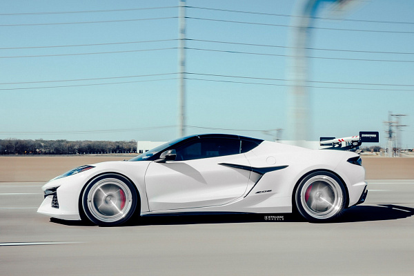 Фото дисков Strasse Wheels S5 Track Глянцевый лак на Chevrolet Corvette C8