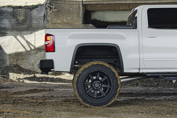 Фото дисков Black Rhino GLAMIS Черный матовый на GMC Sierra III