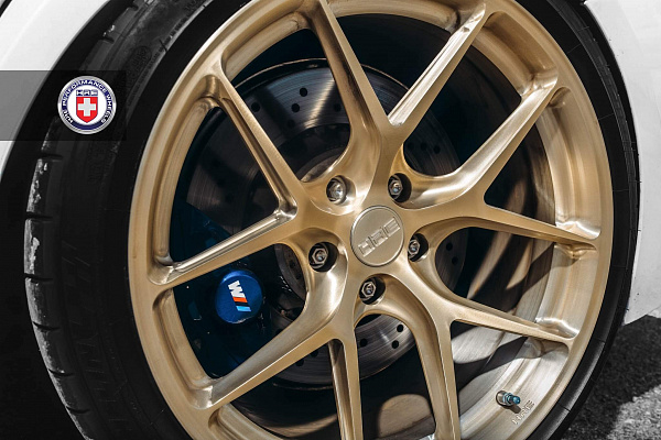 Фото дисков HRE R101 Глянцевое золото на BMW 3/M3 (F3x/F80)