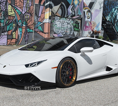 Фото дисков Strasse Wheels SV10M Deep Concave FS на Lamborghini Huracan