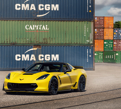 Фото дисков Vossen HF-2 на Chevrolet Corvette C7