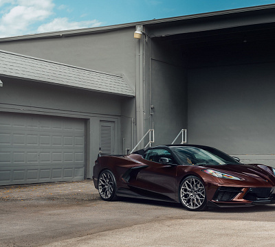 Фото дисков Vossen HF-2 на Chevrolet Corvette C8