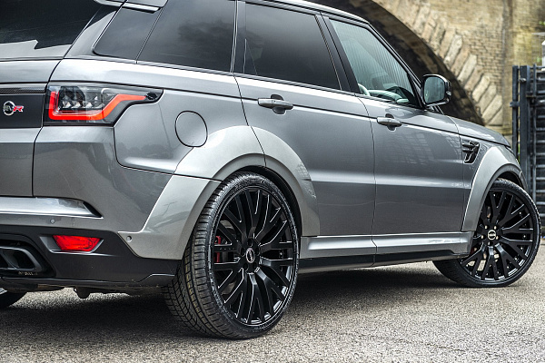 Фото дисков Kahn RS-2 Черный сатин на Range Rover Sport II