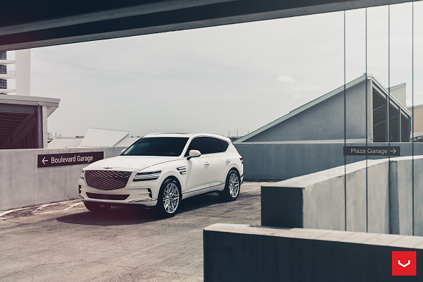 Фото дисков Vossen HF-7 Серебро на Genesis GV80