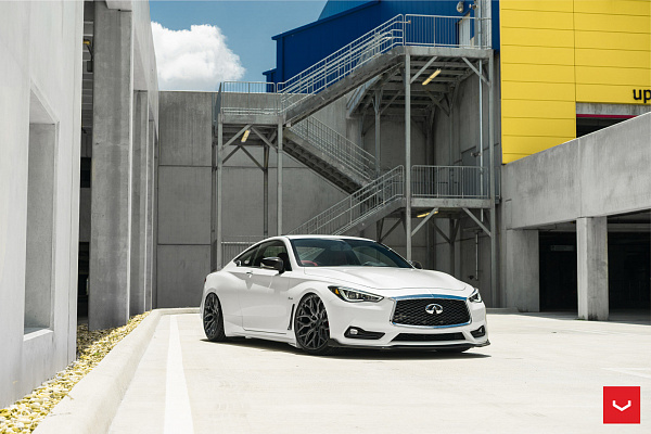 Фото дисков Vossen HF-2 Сатиновый графит на Infiniti Q60 II