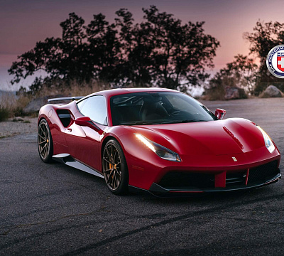 Фото дисков HRE P204 на Ferrari 488