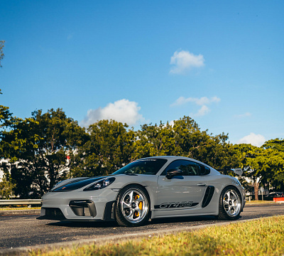 Фото дисков HRE 522 на Porsche Cayman III