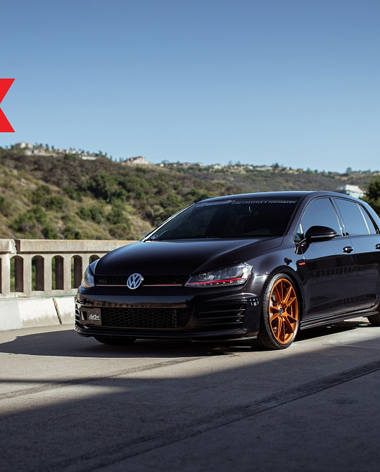 Фото дисков FF04 Глянцевая медь на Volkswagen Golf VII