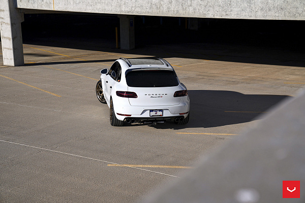 Фото дисков Vossen HF-5 Сатиновая бронза на Porsche Macan I