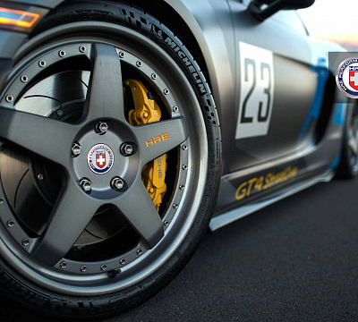 Фото дисков HRE C105 на Porsche Cayman II