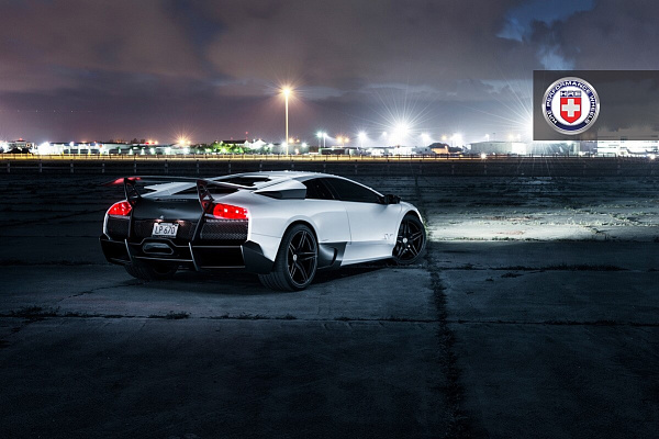 Фото дисков HRE P107 Черный сатин на Lamborghini Murcielago