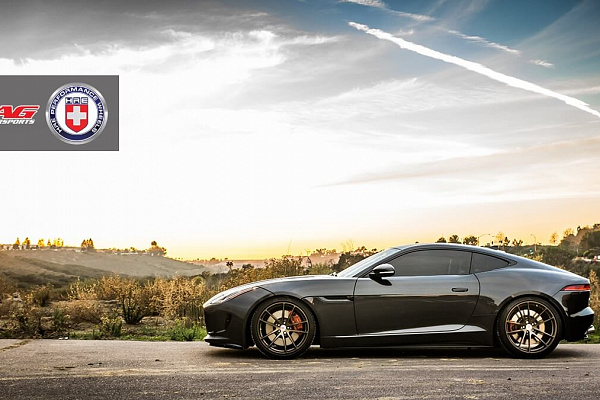 Фото дисков HRE P104 Сатиновая бронза на Jaguar F-Type