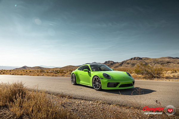 Фото дисков Vossen RS92 Полированный лак на Porsche 911 VIII