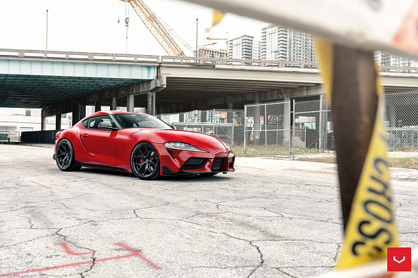 Фото дисков Vossen HF-5 Черный сатин на Toyota Supra A90
