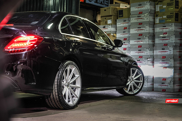Фото дисков Vossen VFS-10 Серебро на Mercedes-Benz C-Class (W205)