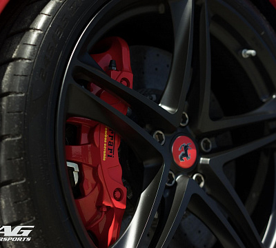 Фото дисков HRE P207 на Ferrari 488