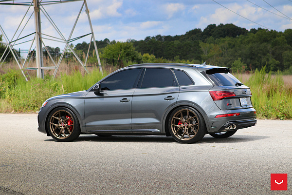 Фото дисков Vossen HF-5 Сатиновая бронза на Audi Q5 (FY)