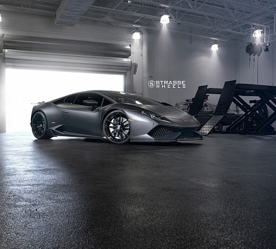 Фото дисков Strasse Wheels SV1 Deep Concave Monoblock на Lamborghini Huracan