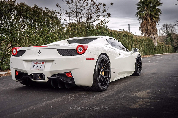 Фото дисков HRE P101 Черный сатин на Ferrari 458