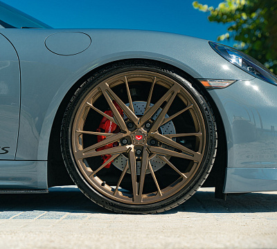 Фото дисков Vossen M-X6 на Porsche Cayman II