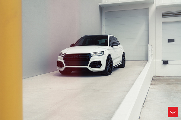Фото дисков Vossen HF-4T Черный глянец на Audi Q5 (FY)