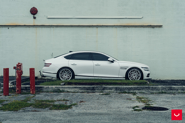 Фото дисков Vossen HF-7 Серебро на Genesis G80 II