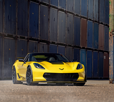 Фото дисков Vossen HF-2 на Chevrolet Corvette C7
