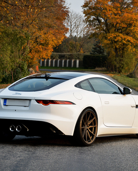 Фото дисков HF-3 Сатиновая бронза на Jaguar F-Type