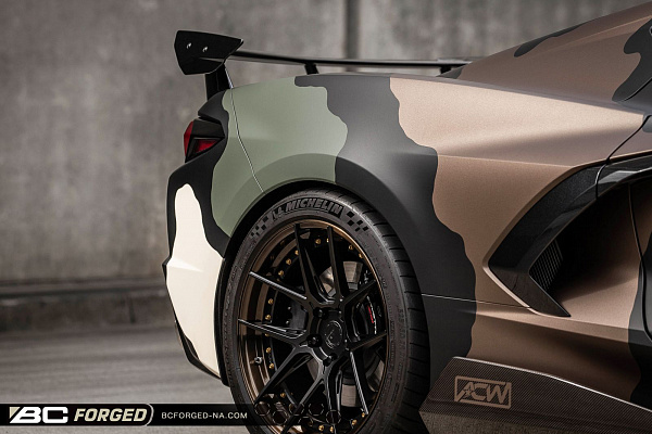 Фото дисков BC Forged HCA381 Черный матовый на Chevrolet Corvette C8