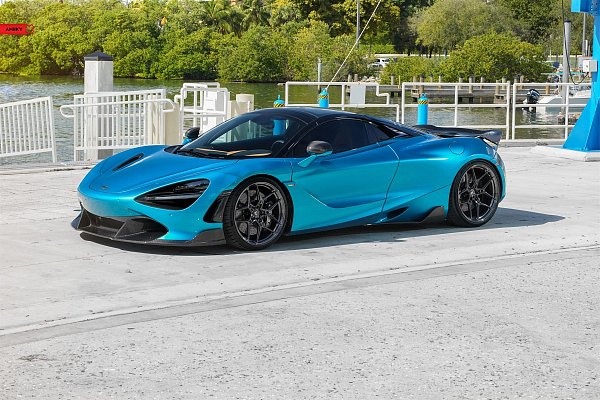 Фото дисков Anrky S1-X4 Глянцевый темный лак на McLaren 720S