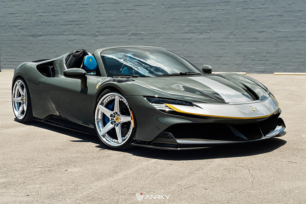Фото дисков Anrky RS5.3 Полированный лак на Ferrari SF90