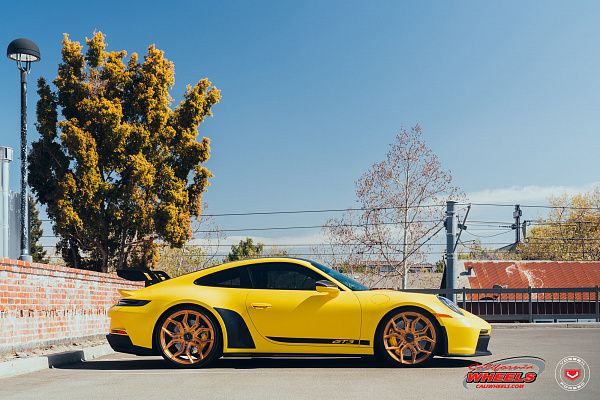Фото дисков Vossen EVO-3R Глянцевая медь на Porsche 911 VIII