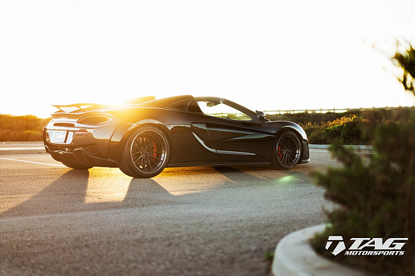 Фото дисков Anrky AN39 Черный сатин на McLaren 570S